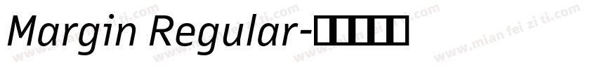 Margin Regular字体转换